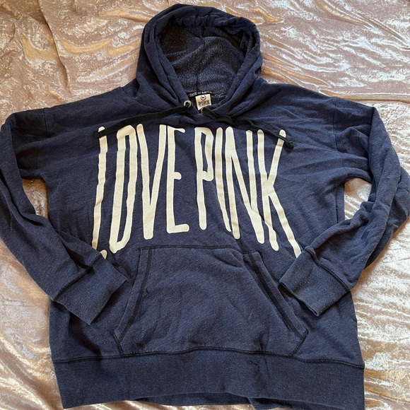 PINK by Victoria’s Secret blue pullover hoodie - Picture 1 of 2
